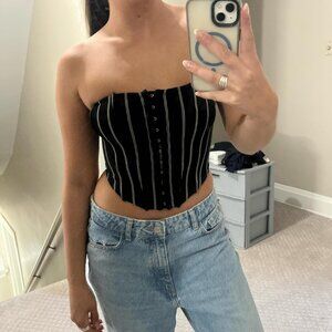 Forever 21 Women's Black Corset